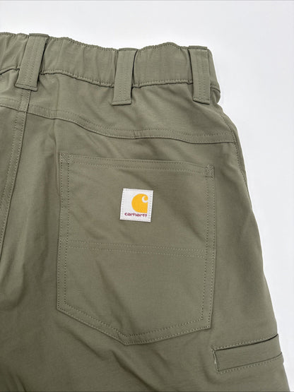 Carhartt Men's Force Sun Defender Relaxed Fit  Shorts-Dusty Olive- Small -New