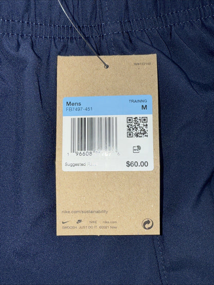 $60 Nike Form Tapered Versatile Pants Lightweight Jogger FB7497-Navy -Medium-New