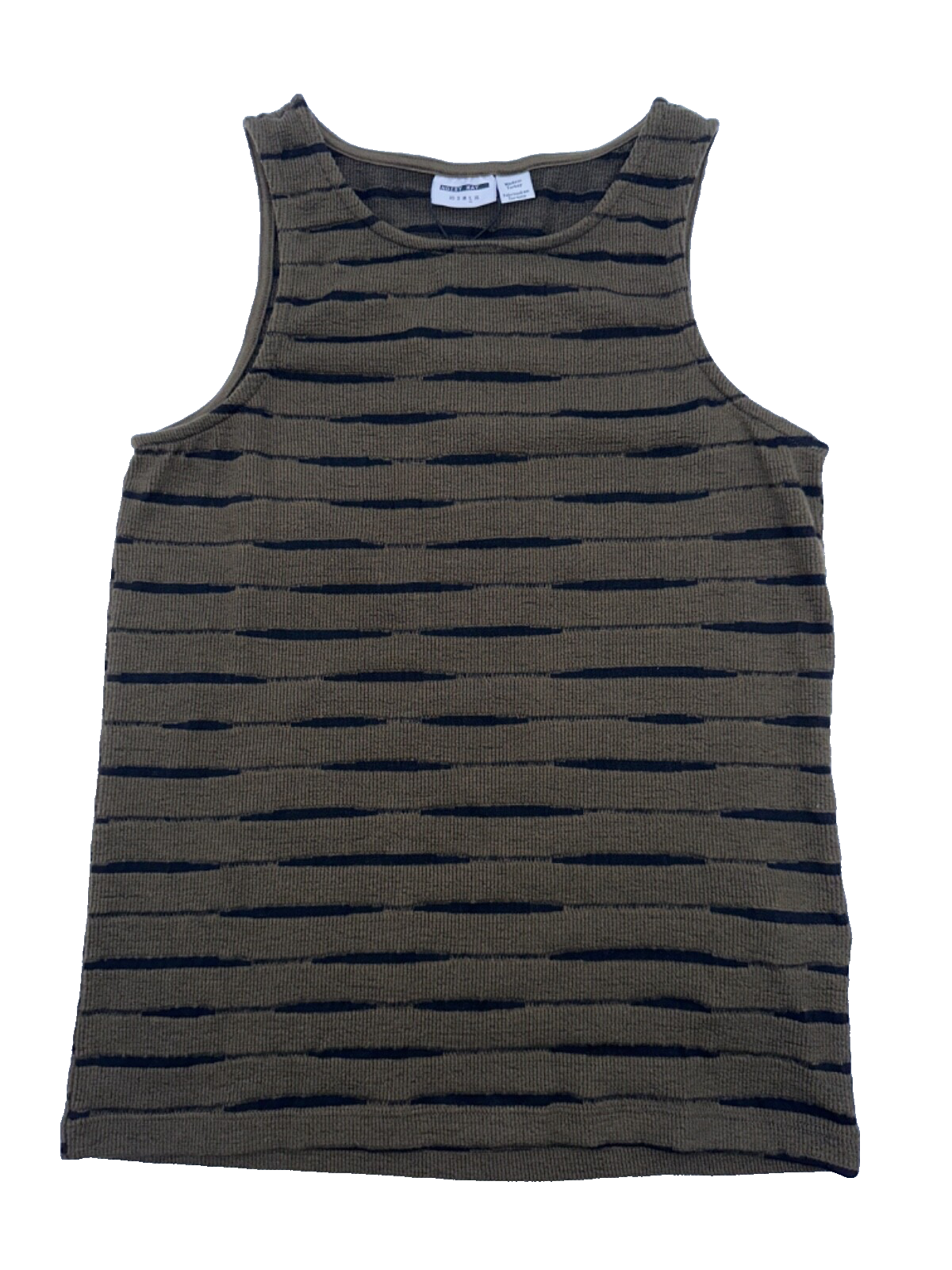 $50 Noisy May Women's Melina Stripe Top - Capers/Black - Large - New With Tags