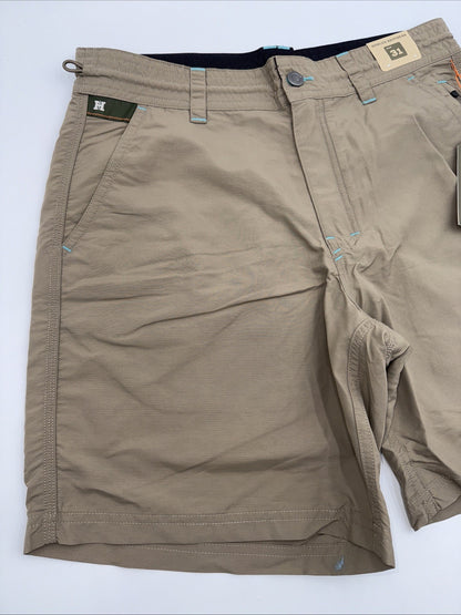 $69 Howler Bros Men's Horizon Hybrid Shorts 2.0 7.5" Inseam- Isotaupe- 31W - New