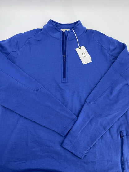 $88 Tasc Apex Fleece 1/4 Zip Pullover Jacket- Imperial Blue-Size: Medium-New