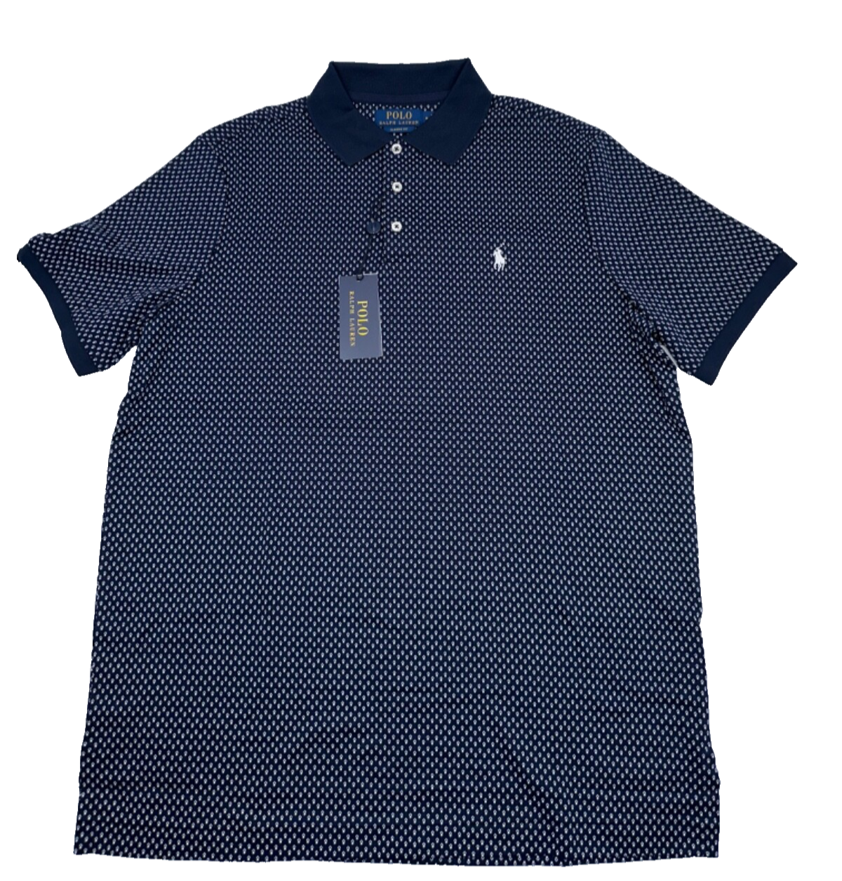 $125 Polo Ralph Lauren Men’s Classic Fit Polo Shirt - Navy Dots - Small - New