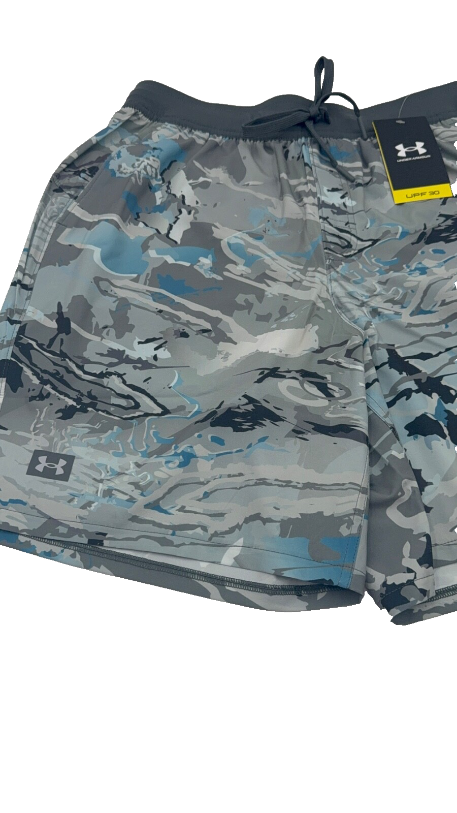 $60 Under Armour Men’s-Shorebreak Boardshort- Blue/Grey Camo- Medium-New Tag