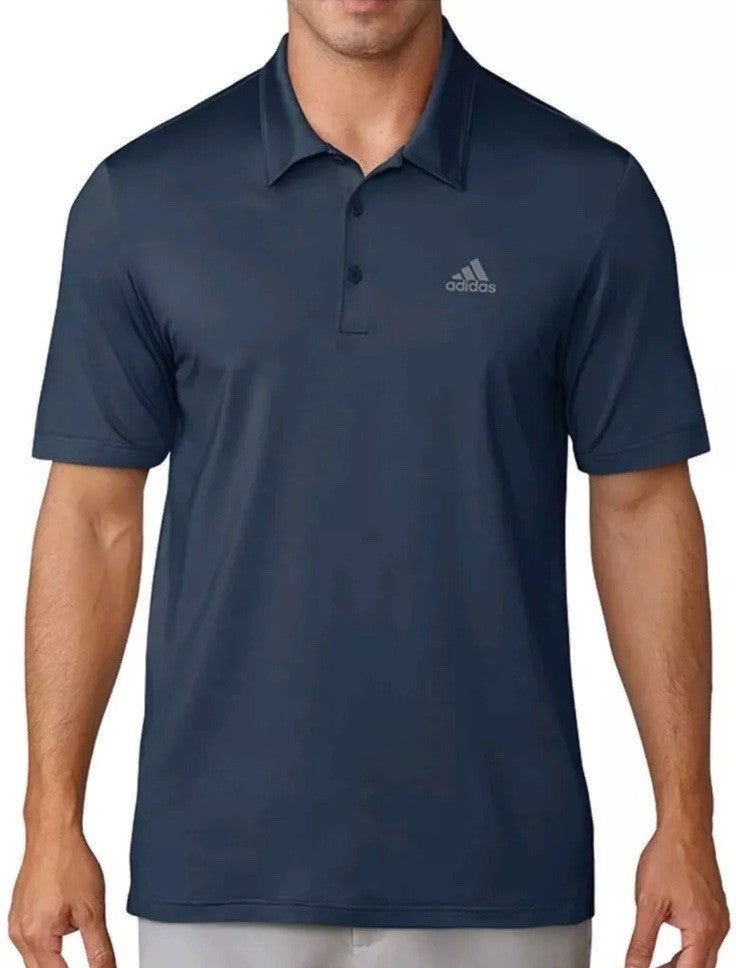$65 Adidas Men’s Polo Golf Shirt ADVS20R772- Navy Blue- Medium- New Tags