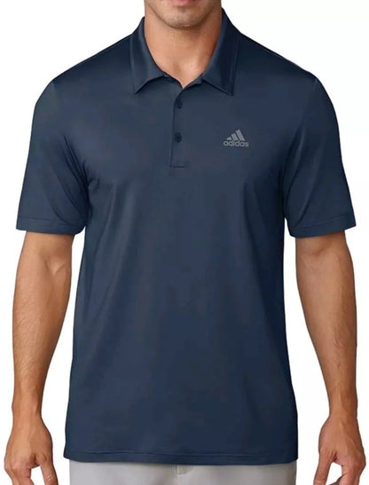 $65 Adidas Men’s Polo Golf Shirt ADVS20R772- Navy Blue- Medium- New Tags