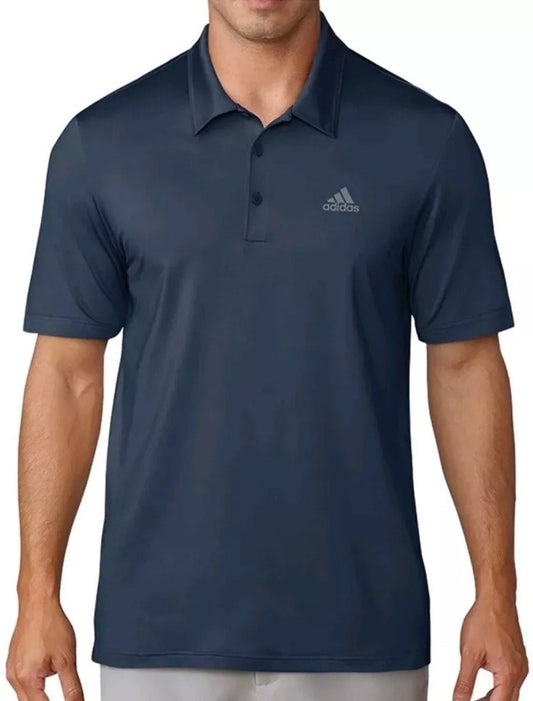 $65 Adidas Men’s Polo Golf Shirt ADVS20R772- Navy Blue- Medium- New Tags
