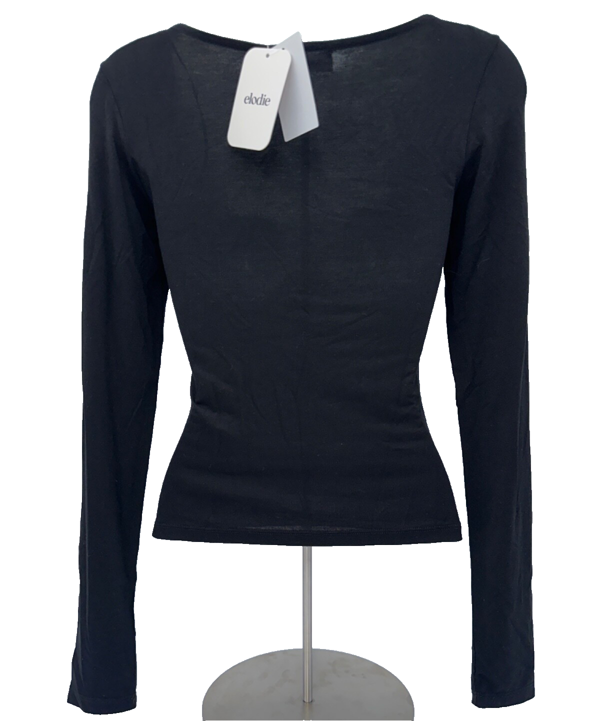 $94 Elodie Women's Long Sleeve Top - ELTY4120 - Black - Small - New With Tags