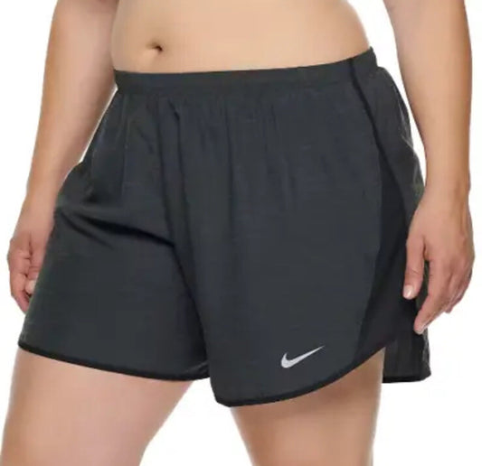 Nike FitDry Heather grey Running/Athletic Shorts w Brief Woman Size 2XLarge NWT