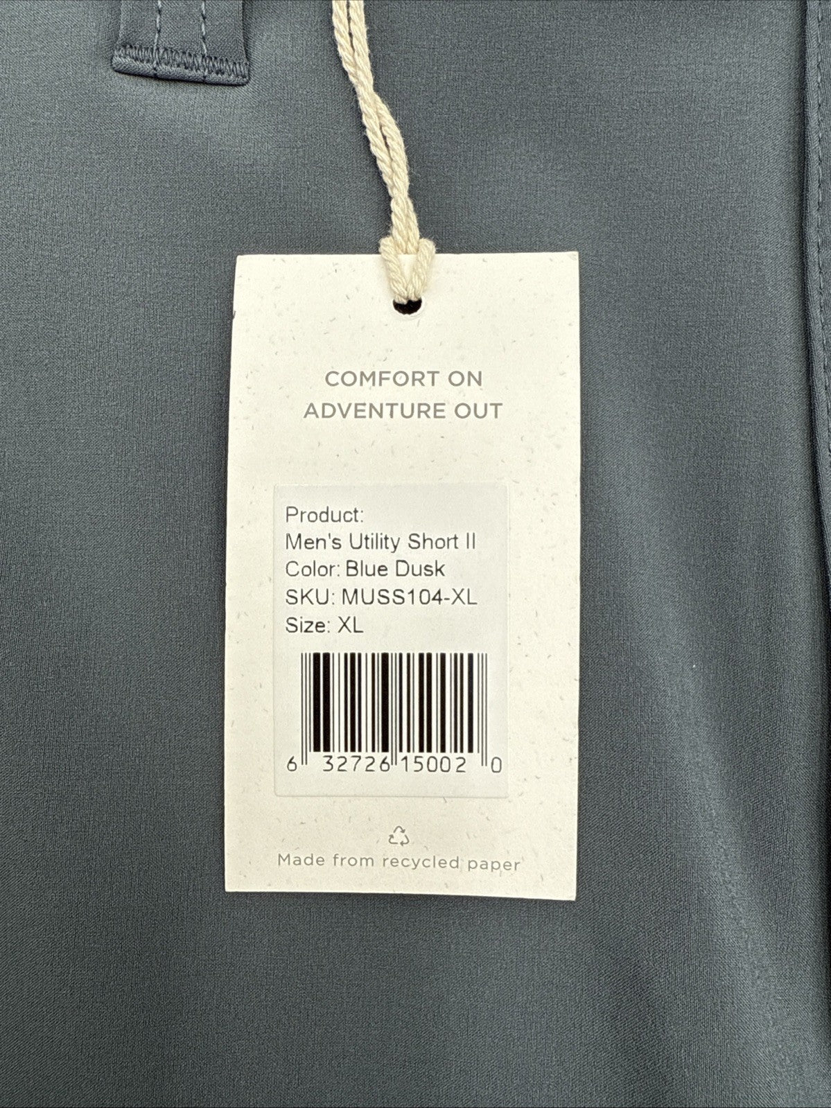 $68 Free Fly Men's Utility Short II - 7.5" - Blue Dusk -XLarge- New Tag