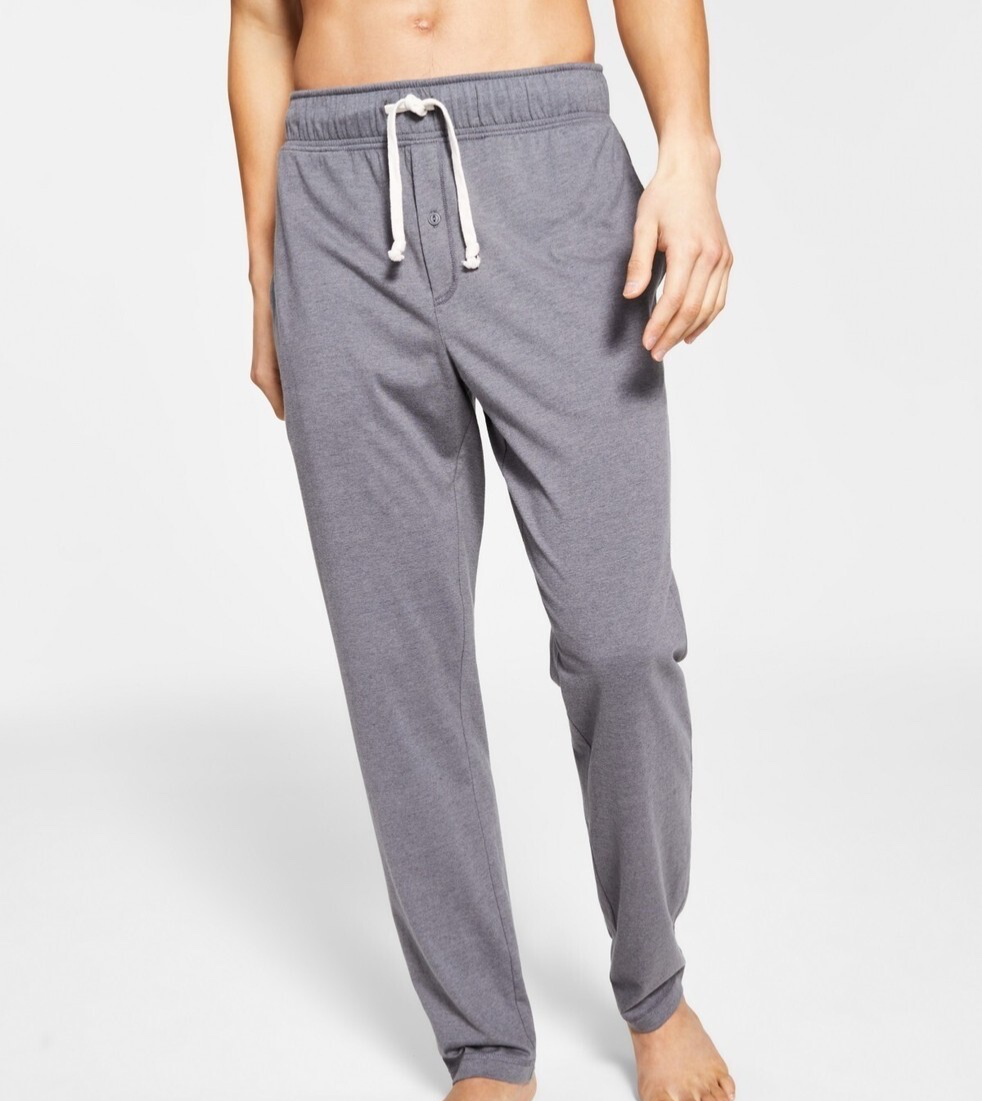 $40 Sun+Stone Men’s Knit Armor Sun Wash Pajama Pants - Grey - Small - New