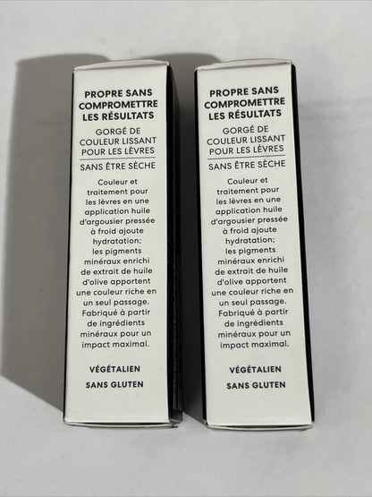 Lot 2X Bareminerals Mineralist Hydra-Smoothing Lipstick Inspiration 0.12oz 3.6 g