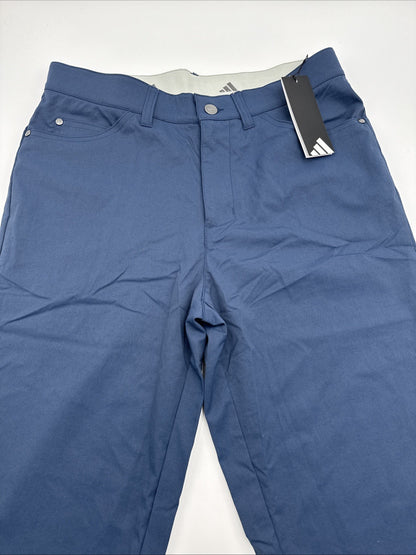 $80 ADIDAS Men's Ultimate 365  5-Pocket Tapered Golf Pants-Crew Navy-34W 32L-New