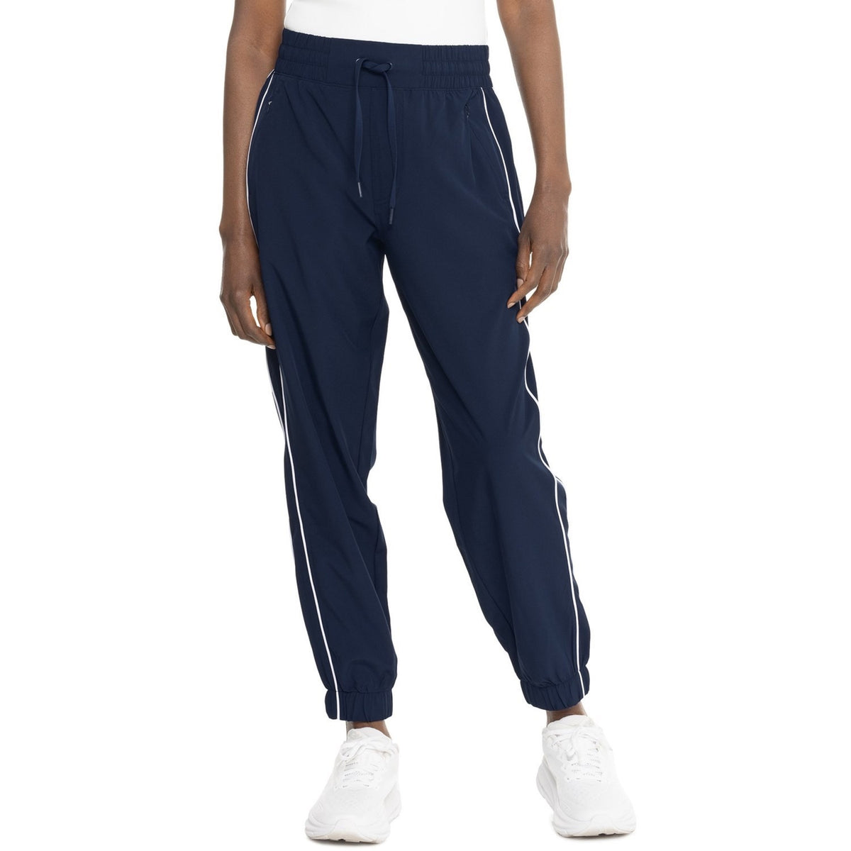 $78 YOGALICIOUS Women's Lightstreme Blake Joggers-Naval Academy/White-Medium-New