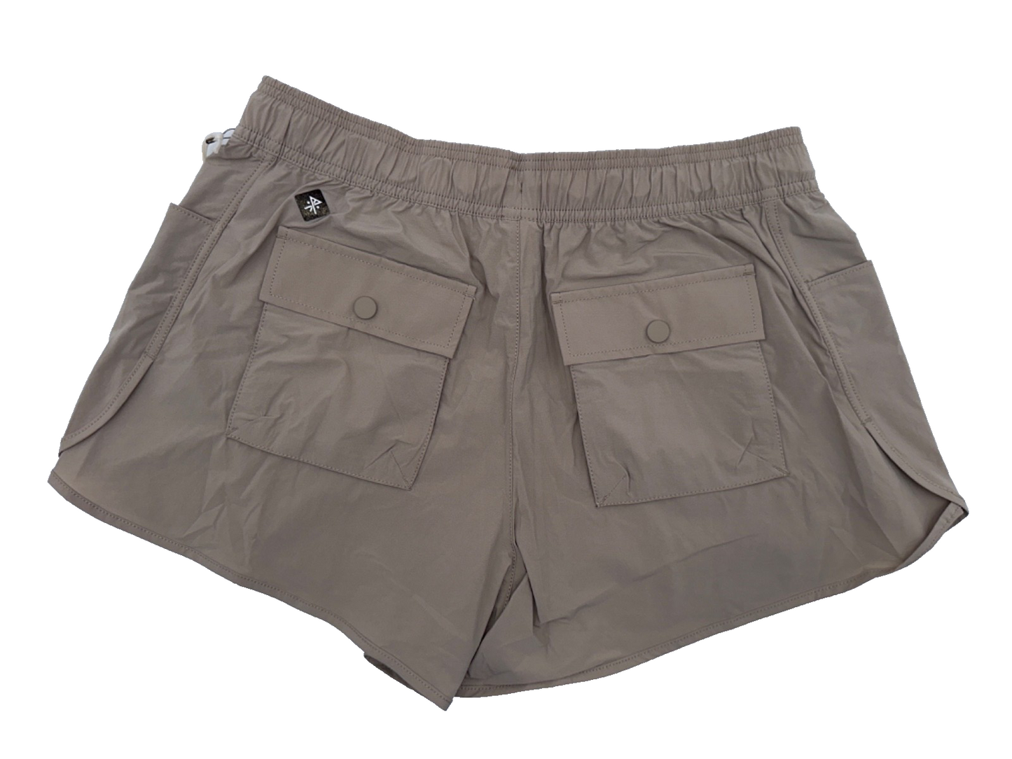 $69 Roark Women's Rapids Hybrid Shorts 3.5” - Rock - Medium - New With Tags