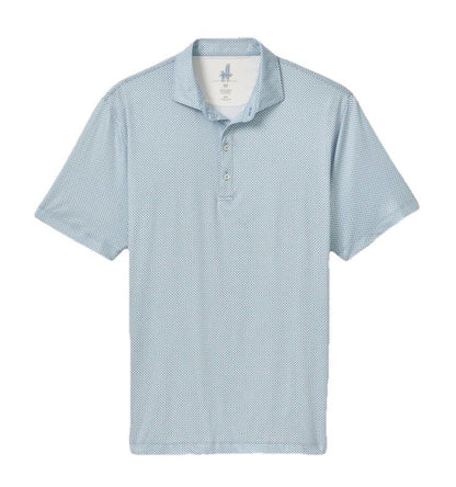 $110 Johnnie O Men’s- Featherweight Performance Polo Shirt-Barrels Blue- Small