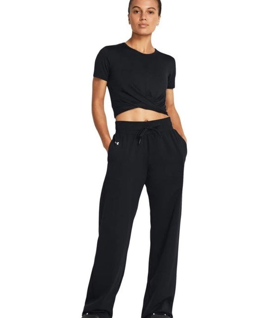 $70 Under Armour Women’s MOTION Open Hem Pants 1383721-001-Black-Medium-New Tag