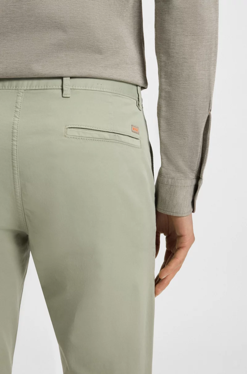 $159 Hugo Boss Men’s Slim Fit Chino Pants - Light Green - Size 32W x 30L - New