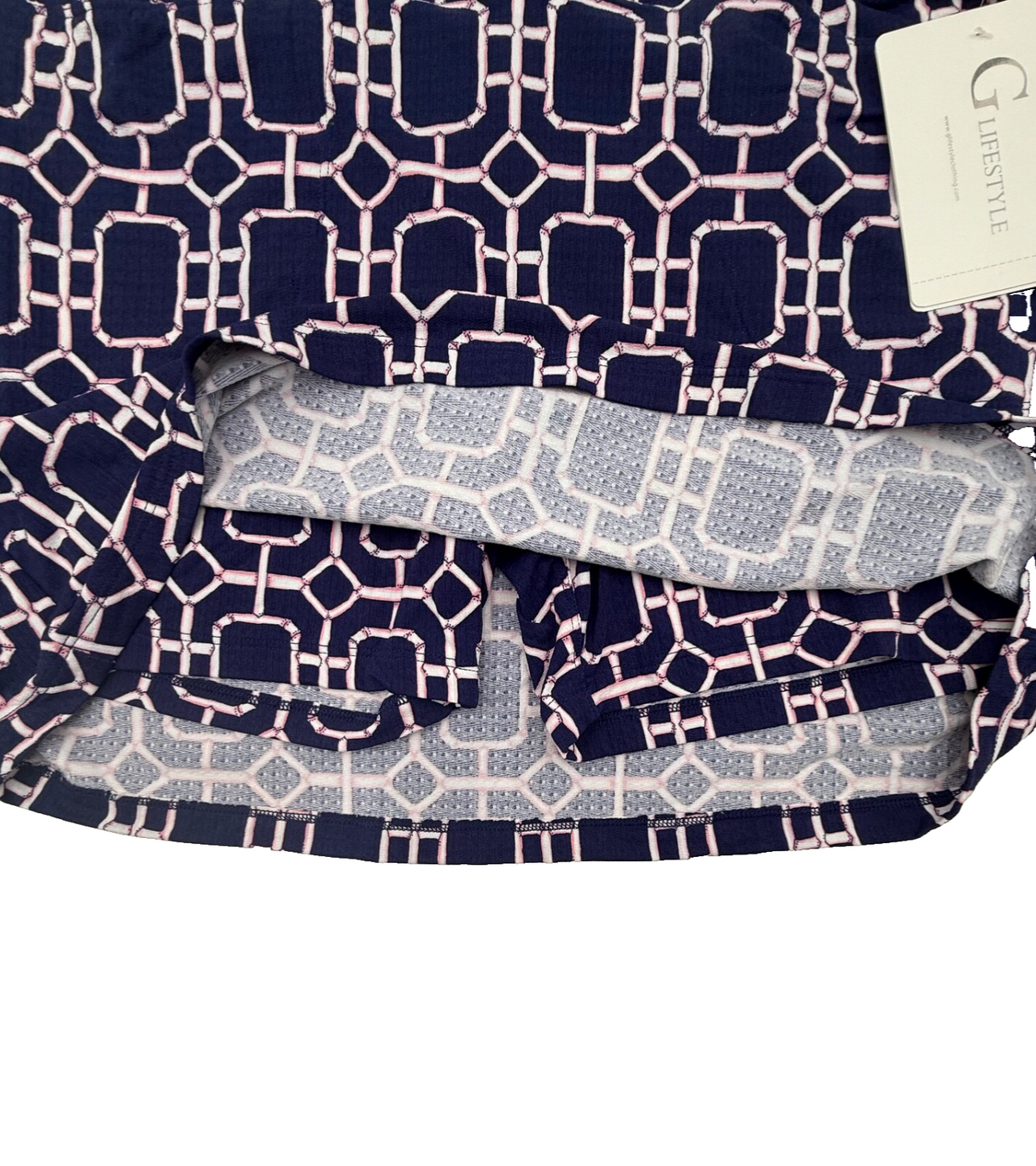 $99 G Lifestyle Women’s-Golf Skort-Stained Glass Navy-Small-New Tag