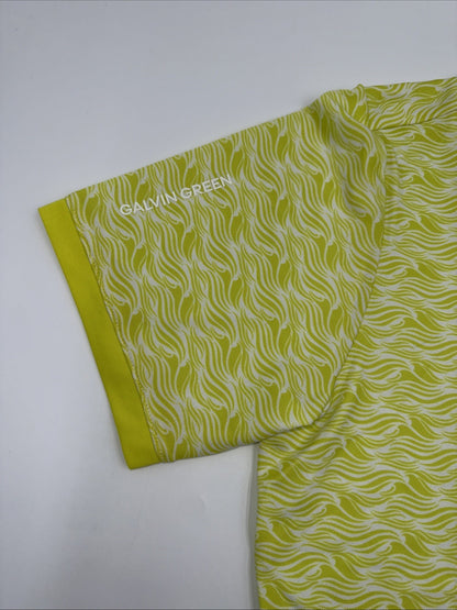 $100 Galvin Green Men’s Madden Golf Shirt Polo- Sunny Lime - Small -New Tags