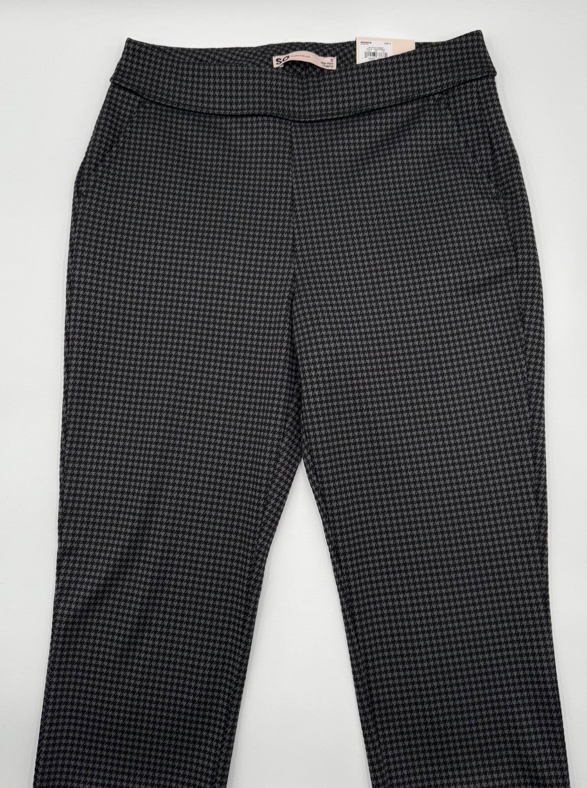 $45 SO Women’s- High Rise Leggings -Black Checkered -Small-New Tag