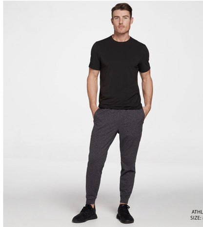 VRST Men’s R&R Jersey Tapered Pant - Pure Black Asphalt (Grey) -Small - New  $65
