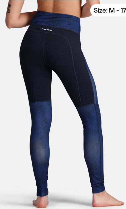 $100 Kari Traa Women’s Fierce Pants Tights- Royal Blue - Large - New With Tags