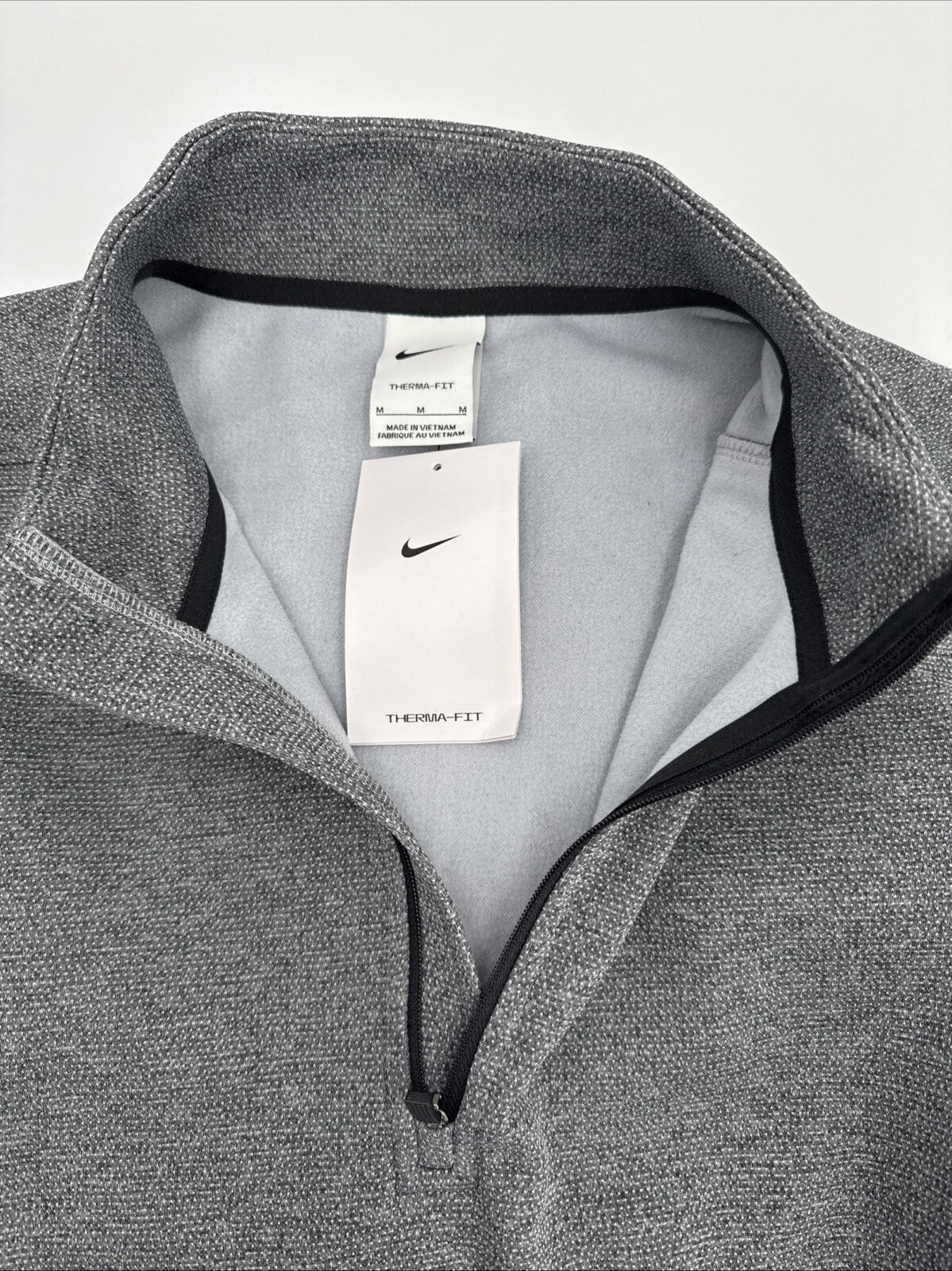 $80 Nike Men’s Golf Top Shirt 1/4 Zip Victory Pullover DN1947- Grey - Medium-New