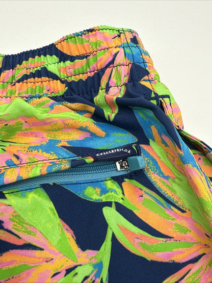 $70 Chubbies The Ocean Flowers 5.5" Inseam Swim Trunks-Multi - Small -New Tag