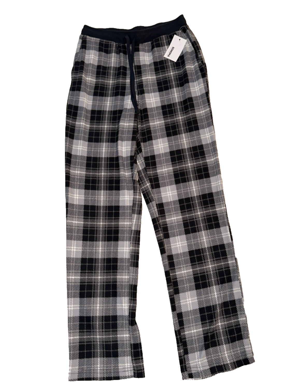 $34 Sonoma Men's Seriously Soft Sleep Pant - Black/White - Small - New With Tag