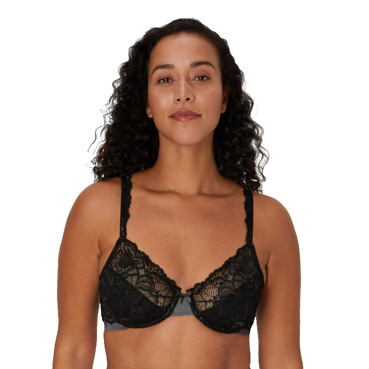 $48 Bali Women’s Lift Lace Desire Underwire Bra Adjustable Comfort U Straps-38D
