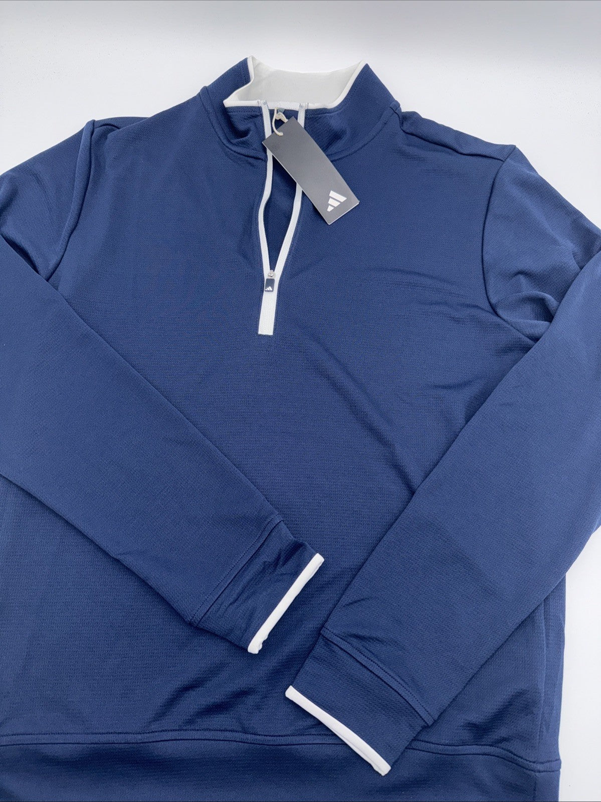 $70 Adidas Men’s Lightweight Half Zip Top - Navy - Small - New With Tags
