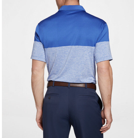 Walter Hagen Men’s Perfect 11 Colorblock Polo Shirt- New Cobalt - Medium- New$70