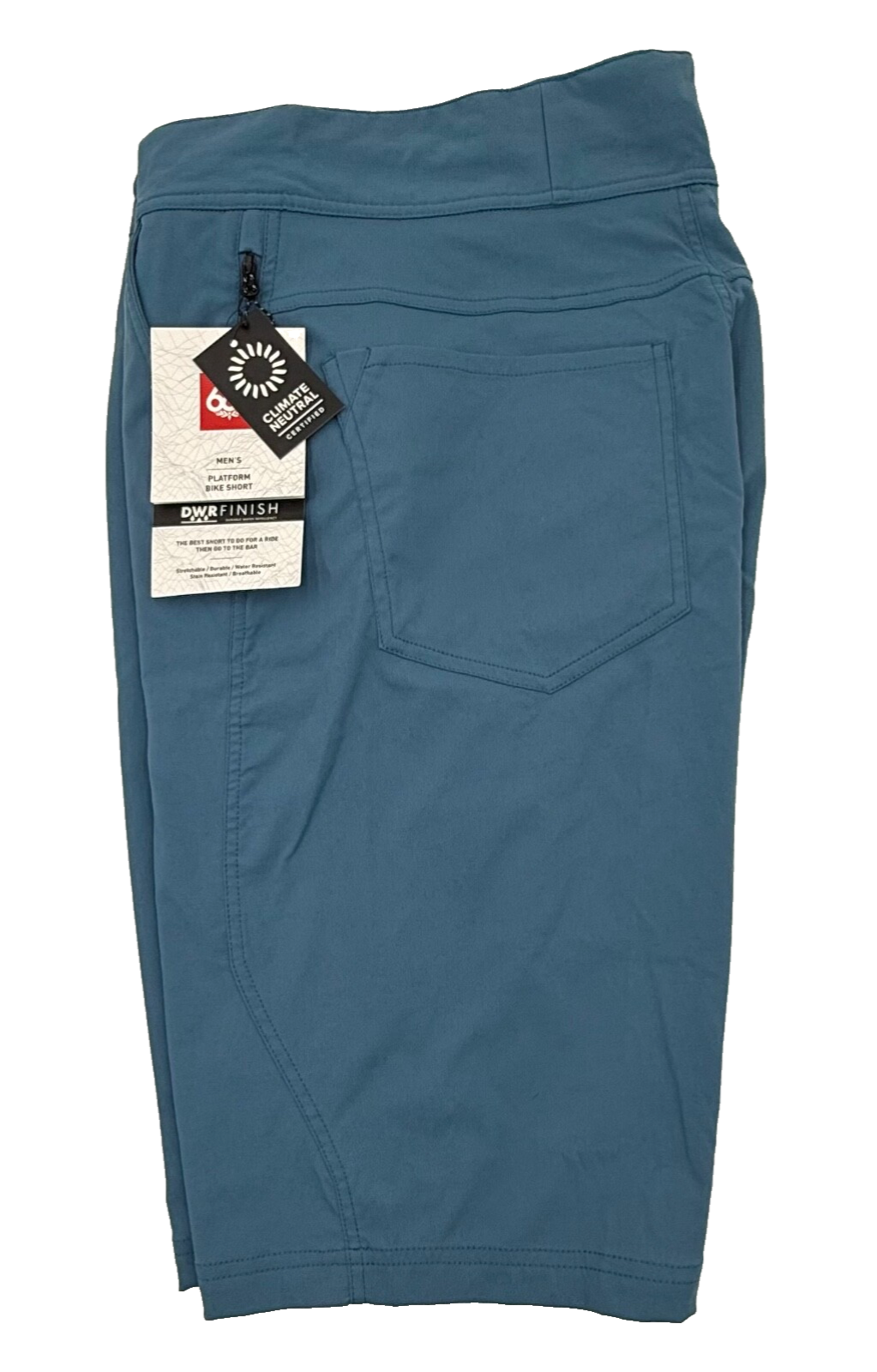 $59 686 Men’s-Platform 12” Bike Shorts-Ash Blue-32W-New Tag
