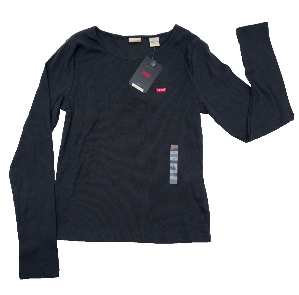 $40 Levi's Women's Long Sleeve Shirt - Black - Medium - New With Tags