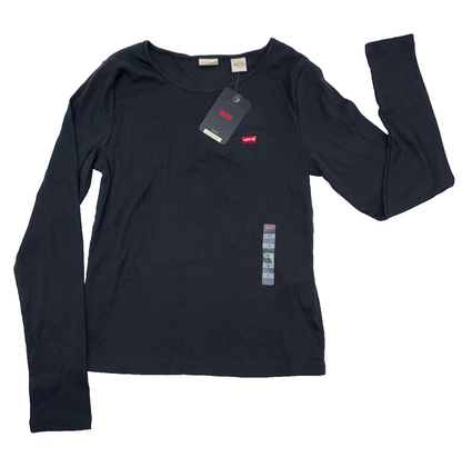 $40 Levi's Women's Long Sleeve Shirt - Black - Medium - New With Tags