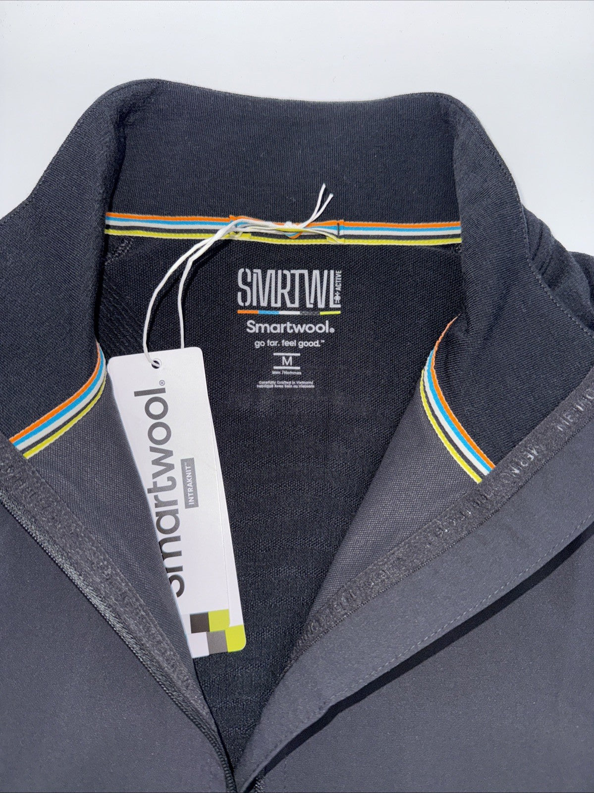 $220 Smartwool Men's Intraknit Full Zip Jacket - Black - Medium - New With Tags
