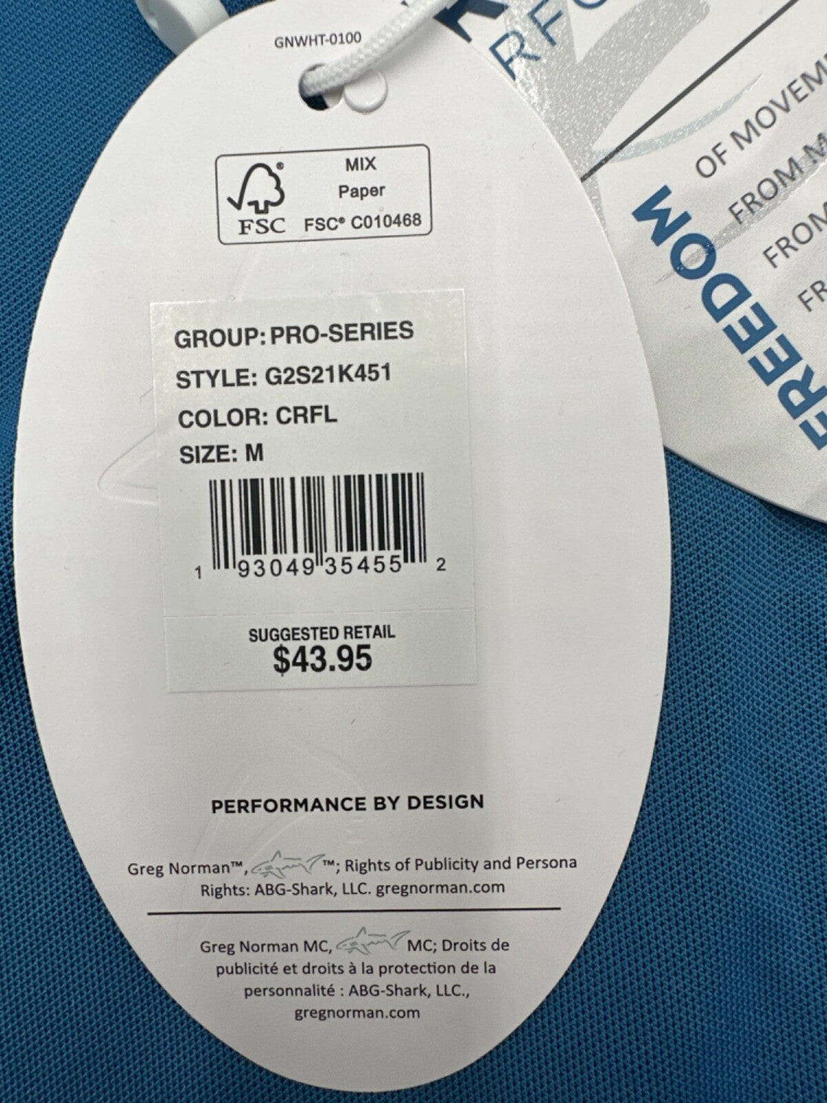 Greg Norman Women’s Freedom Sleeveless Micro Pique Polo-Cornflower Blue-Medium