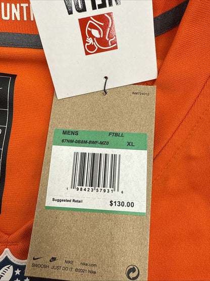 Nike Bo Nix #10 1977 Denver Broncos Jersey Licensed NFL Jersey-Orange-XLarge-New