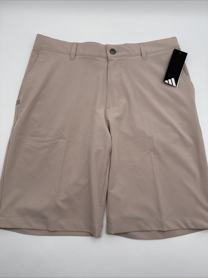 $70 Adidas Men's Ultimate 365 Stretch 10" Inseam Golf Shorts-Wonder Taupe-32W