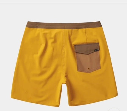 $68 Roark Men’s Chiller 17” Mixtape Boardshorts Trunks-Gold Yellow -30W- New Tag