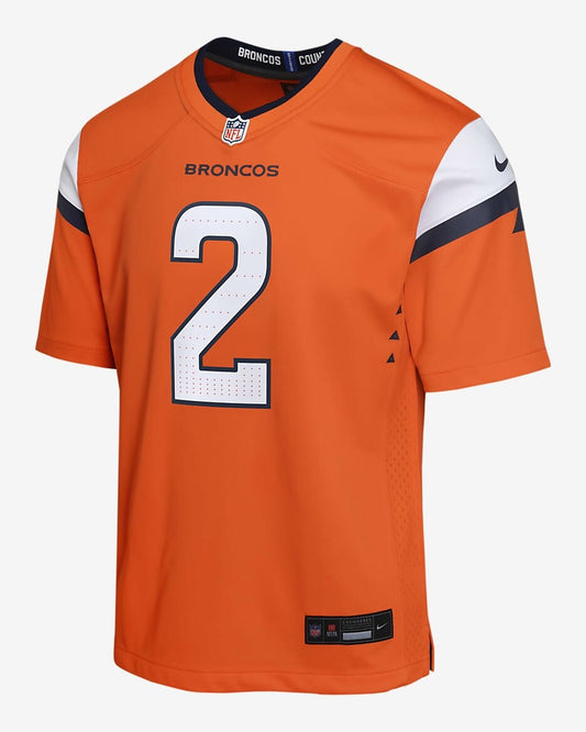 $90 Nike Youth Denver Broncos Patrick Surtain II Jersey - Orange/Blue - XLarge