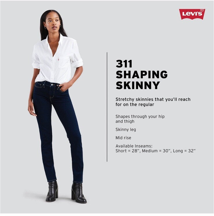 Levi's Women’s 311 Shaping Skinny Jeans- Cobalt Haze- Size 10 (30x30)