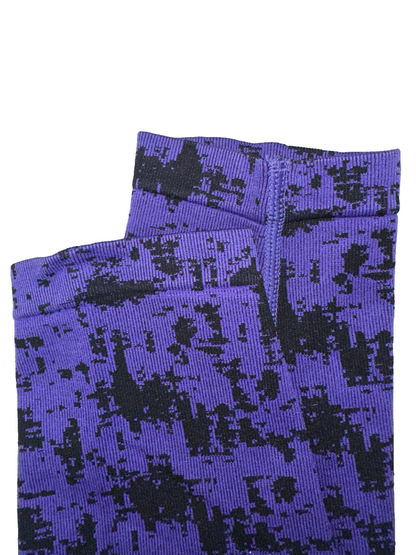 $72 Z BY ZELLA Women’s High Waisted Athletic Leggings - Purple/Black - Medium