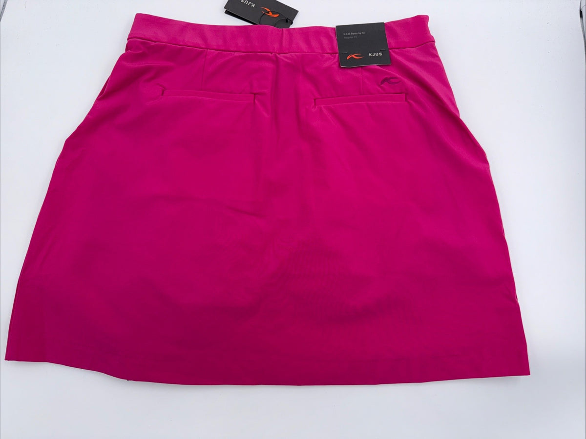 $179 KJUS Women's Siena Golf Skort Skirt - Hot Pink/Navy- Size: Medium/38- New