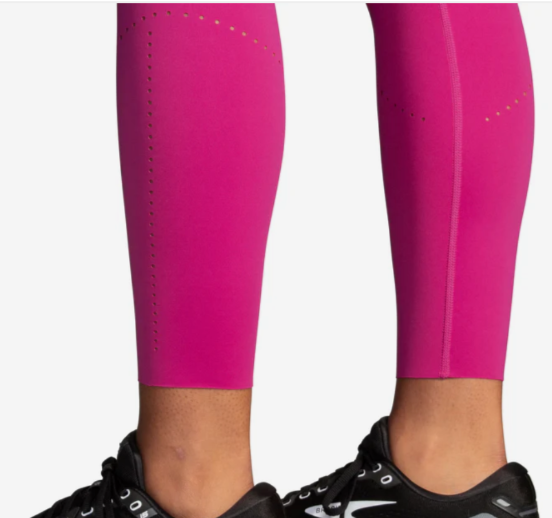 $90 Brooks Women’s Method 7/8 Tight Leggings - Mauve/Sand/Sundial- Large- New