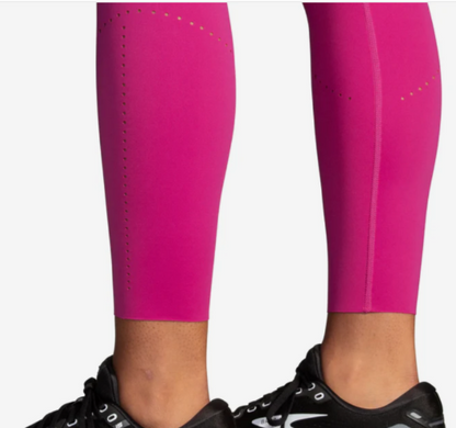 $90 Brooks Women’s Method 7/8 Tight Leggings - Mauve/Sand/Sundial- Large- New