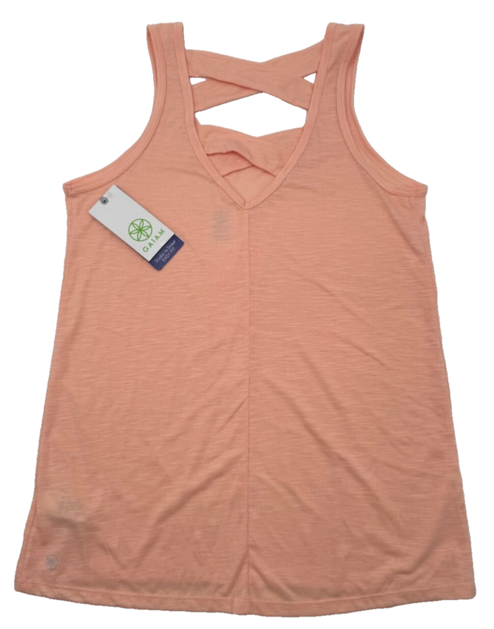 Gaiam Women’s-High-Low Tank Top- Peach Melba- XSmall- New Tag