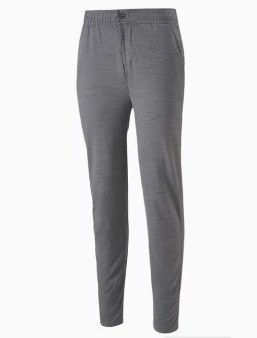 $90 Puma Men’s Cloudspun Grylbl performance golf pants-Quiet Shade Grey-Medium
