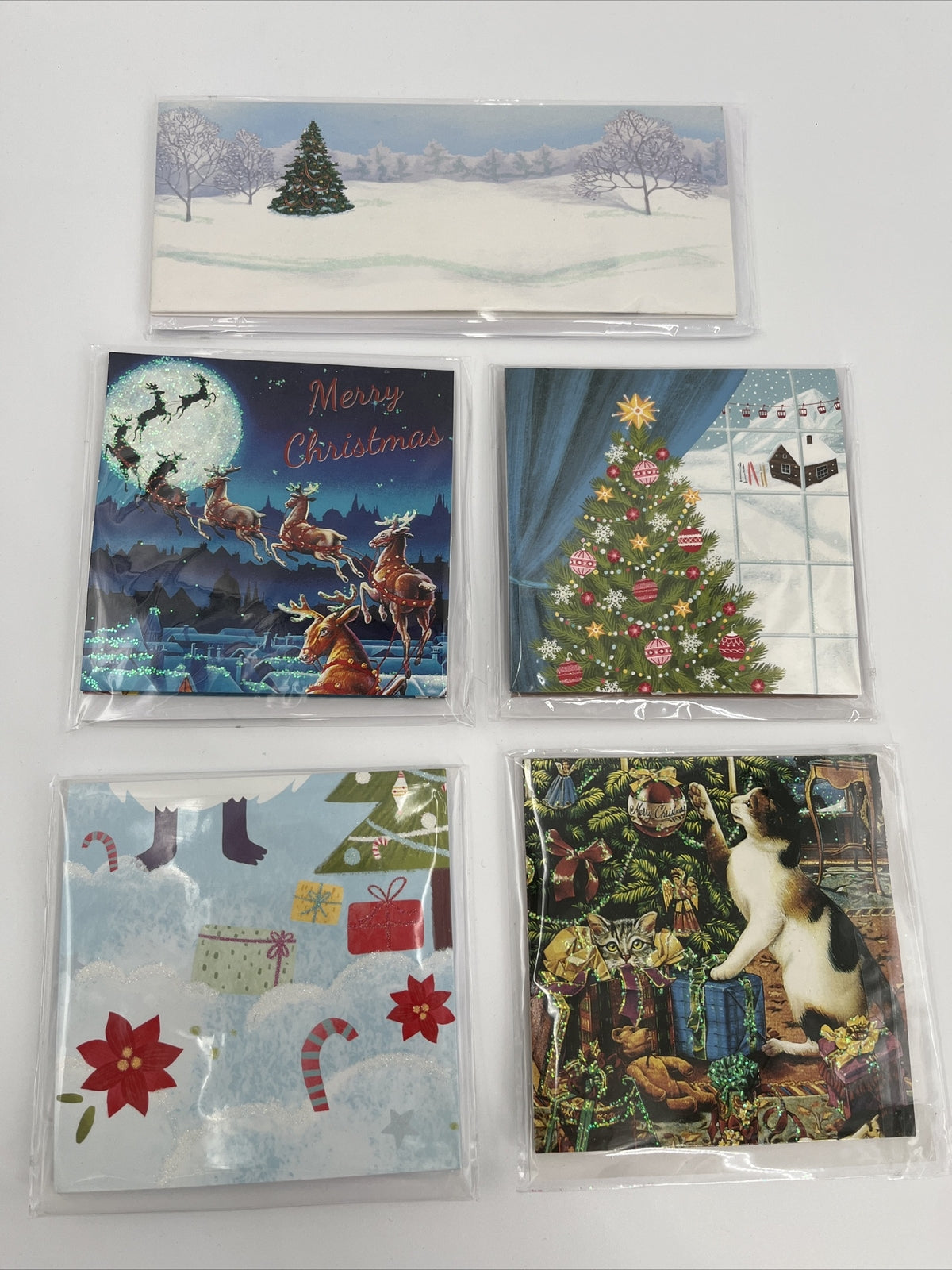 Up With Paper Lot Of 5 Holiday Pop-Up Christmas Cards- Combo - ($50) Great Deal!