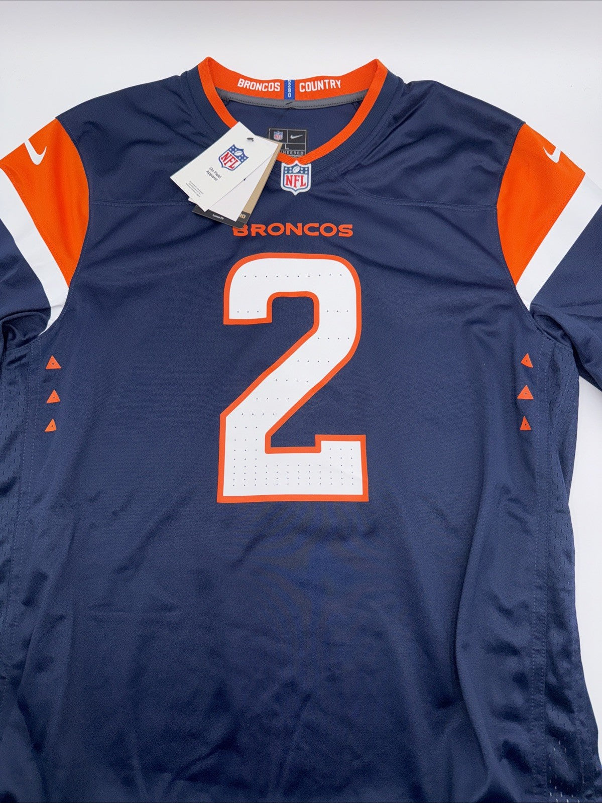 $130 Nike Men’s Patrick Surtain II Denver Broncos  Jersey-Blue-Large -New Tags